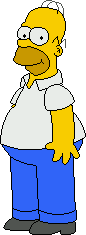Homer with a grin
